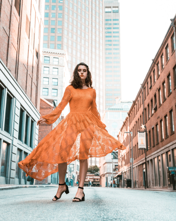 Kleid serenity Orange